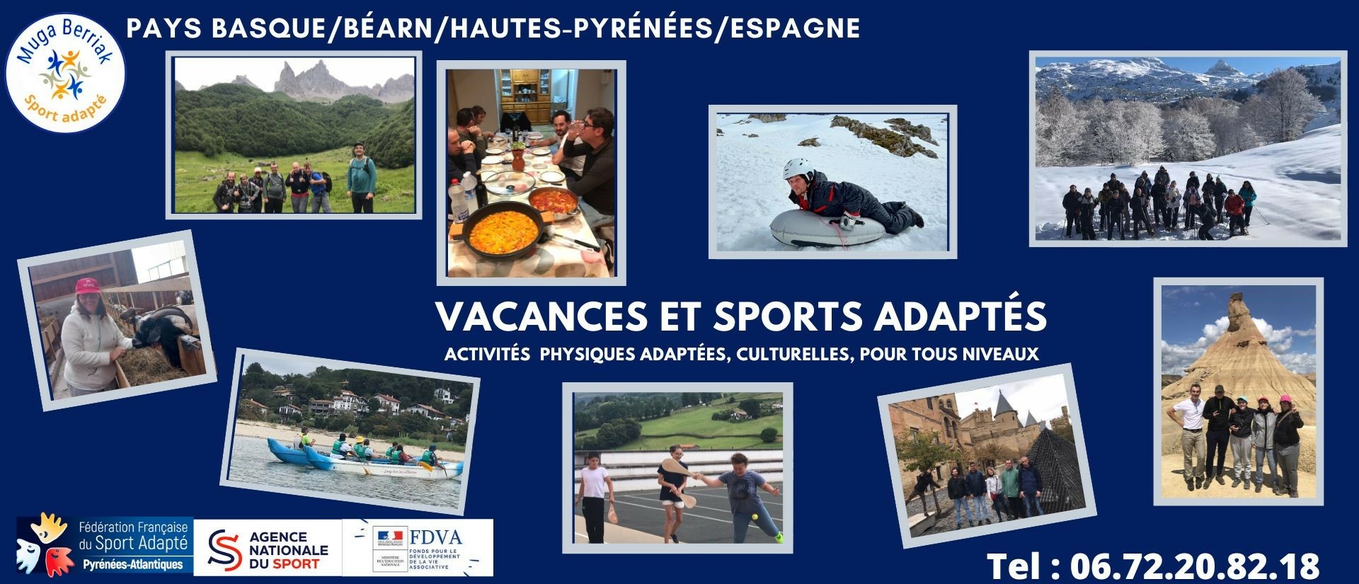 Séjours et vacances adaptées au Pays Basque et Pyrénées