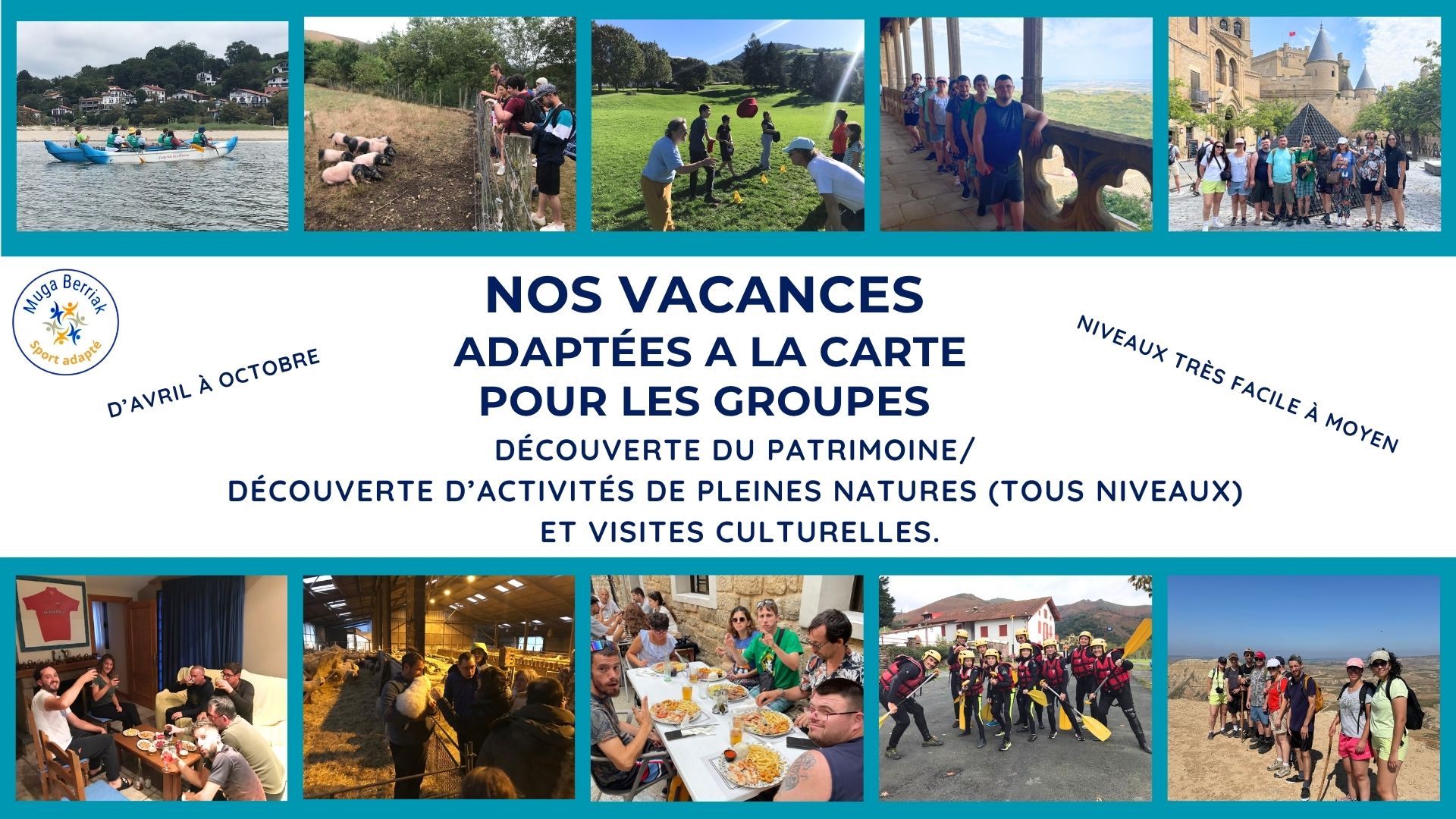JOURNÉES, SÉJOURS, STAGES SPORTS ADAPTÉS À LA CARTE